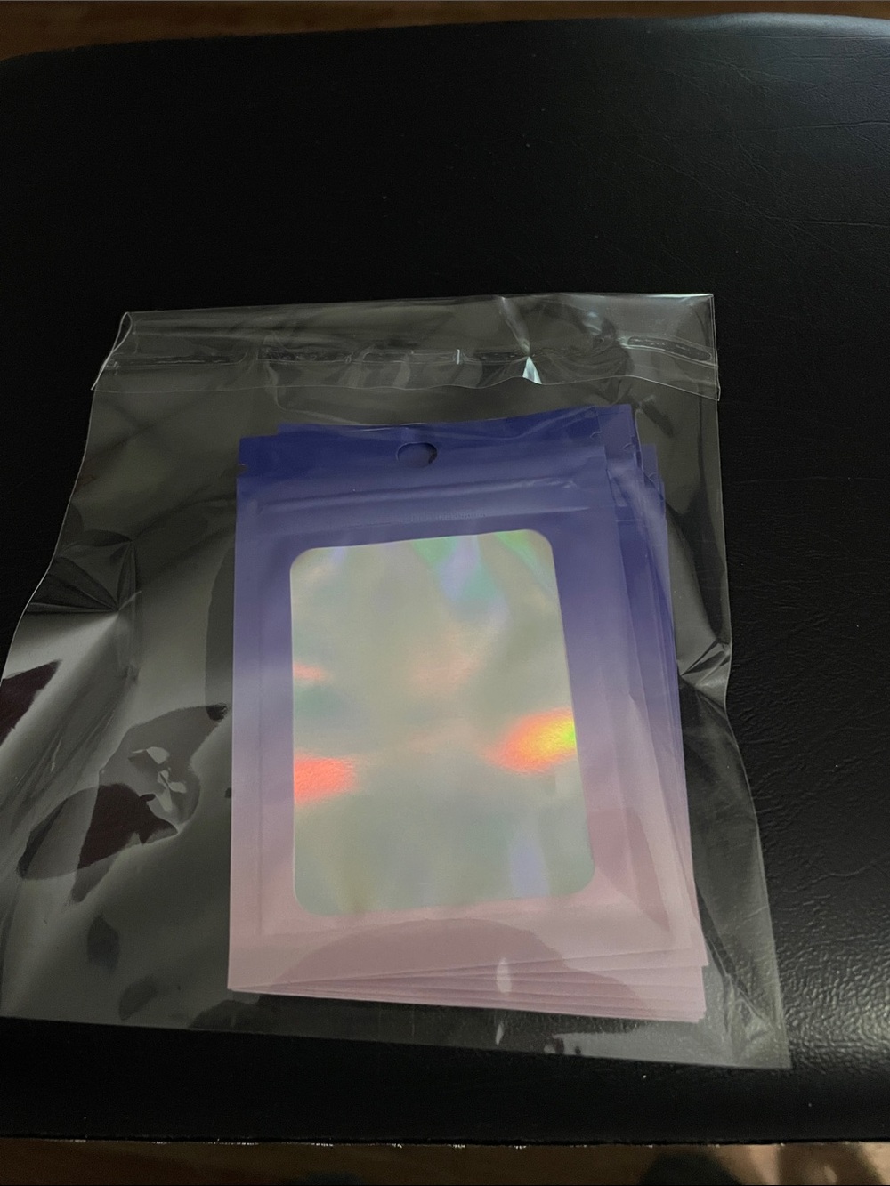 (10) Holographic ziplock bag